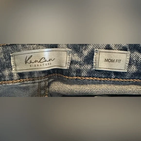 KanCan Signature Girls Mom Fit Jeans | Size 12 | Distressed - Picture 3 of 8